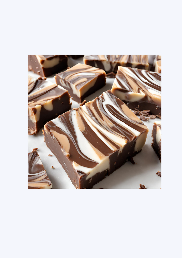 Triple Chocolate Swirl Fudge